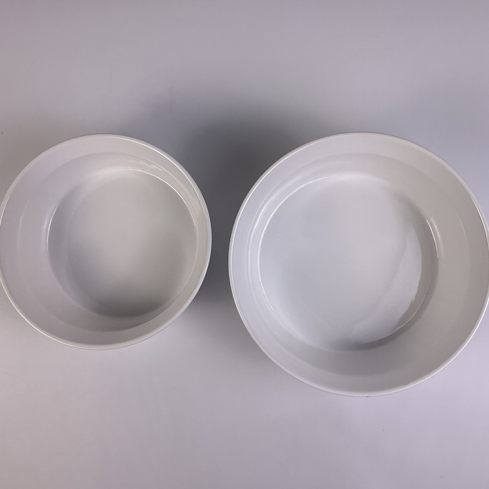 CorningWare French White Stoneware Baking Dish Set 1.5 Qt 2.5 Qt Set of 2